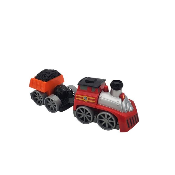 Mega Bloks incomplete train/truck parts freight timber logging wood coal toy. - Picture 3 of 5